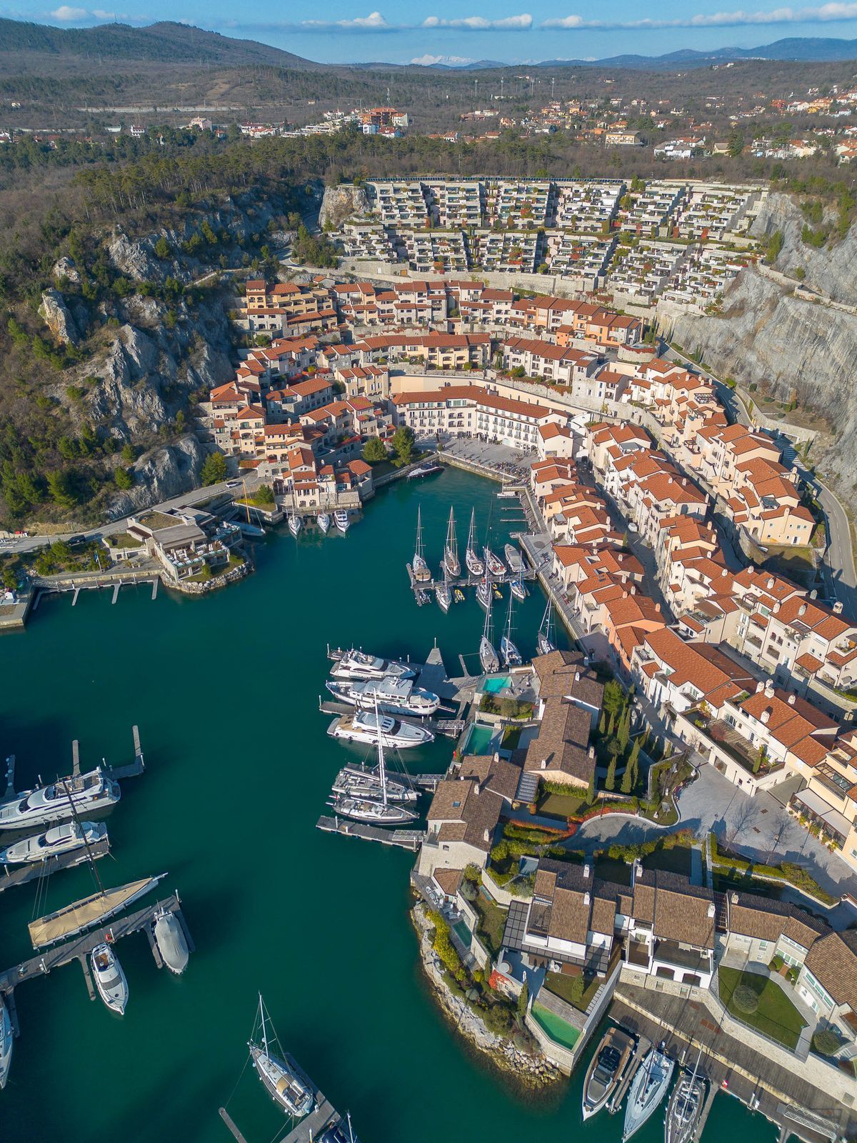 Portopiccolo dall'alto