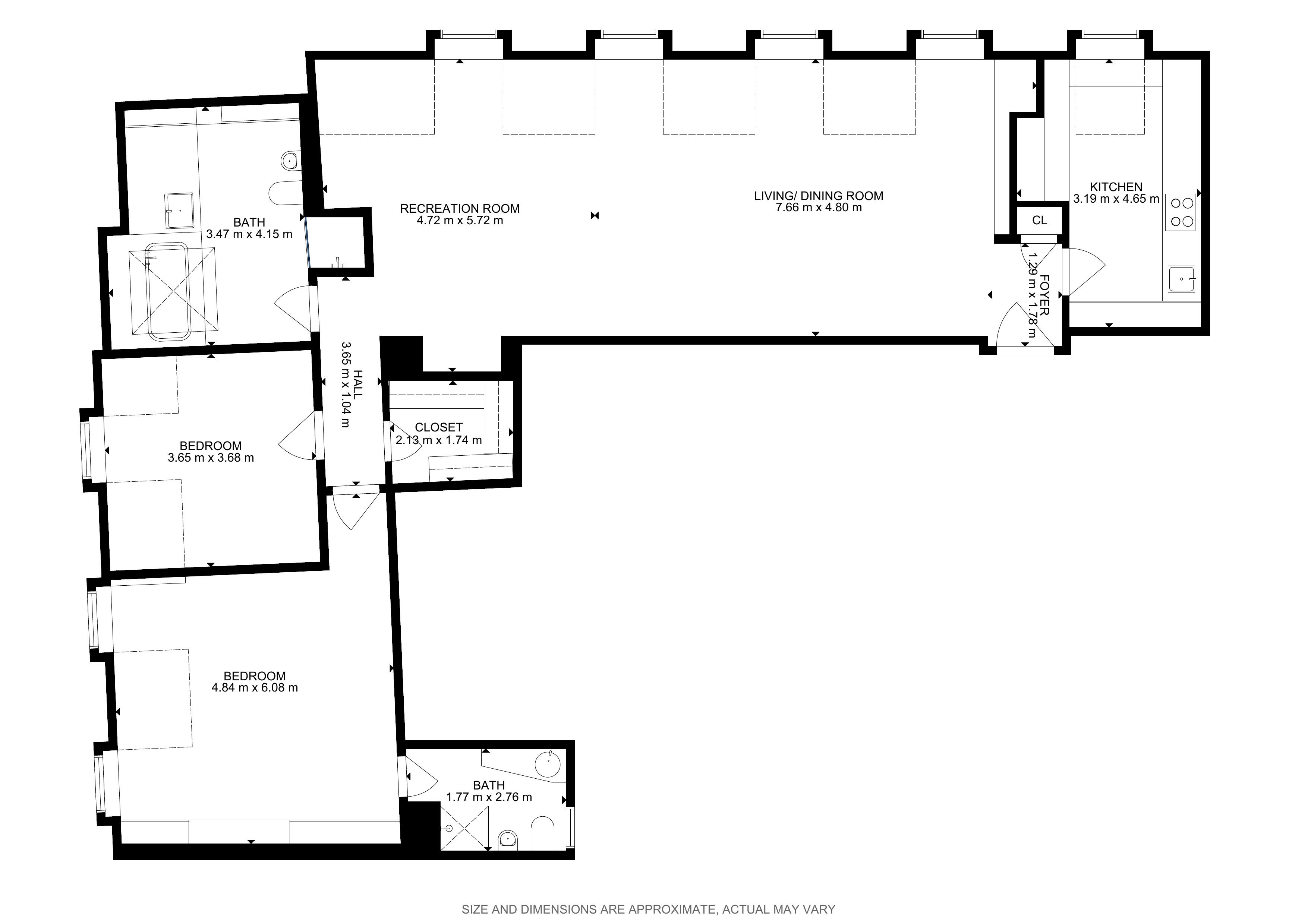 Grundriss — Penthouse über den Dächern von San Nicolò